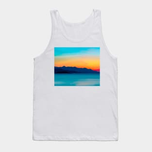 Blue ocean waves Tank Top